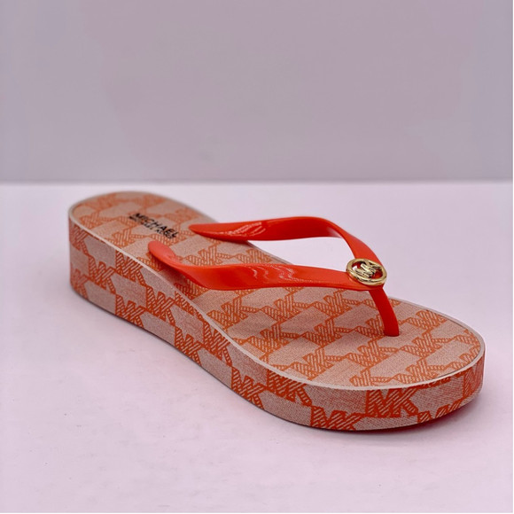 Michael Kors Bedford Logo MK
Women's Wedge Flip Flop Sandals - Picture 1 of 9